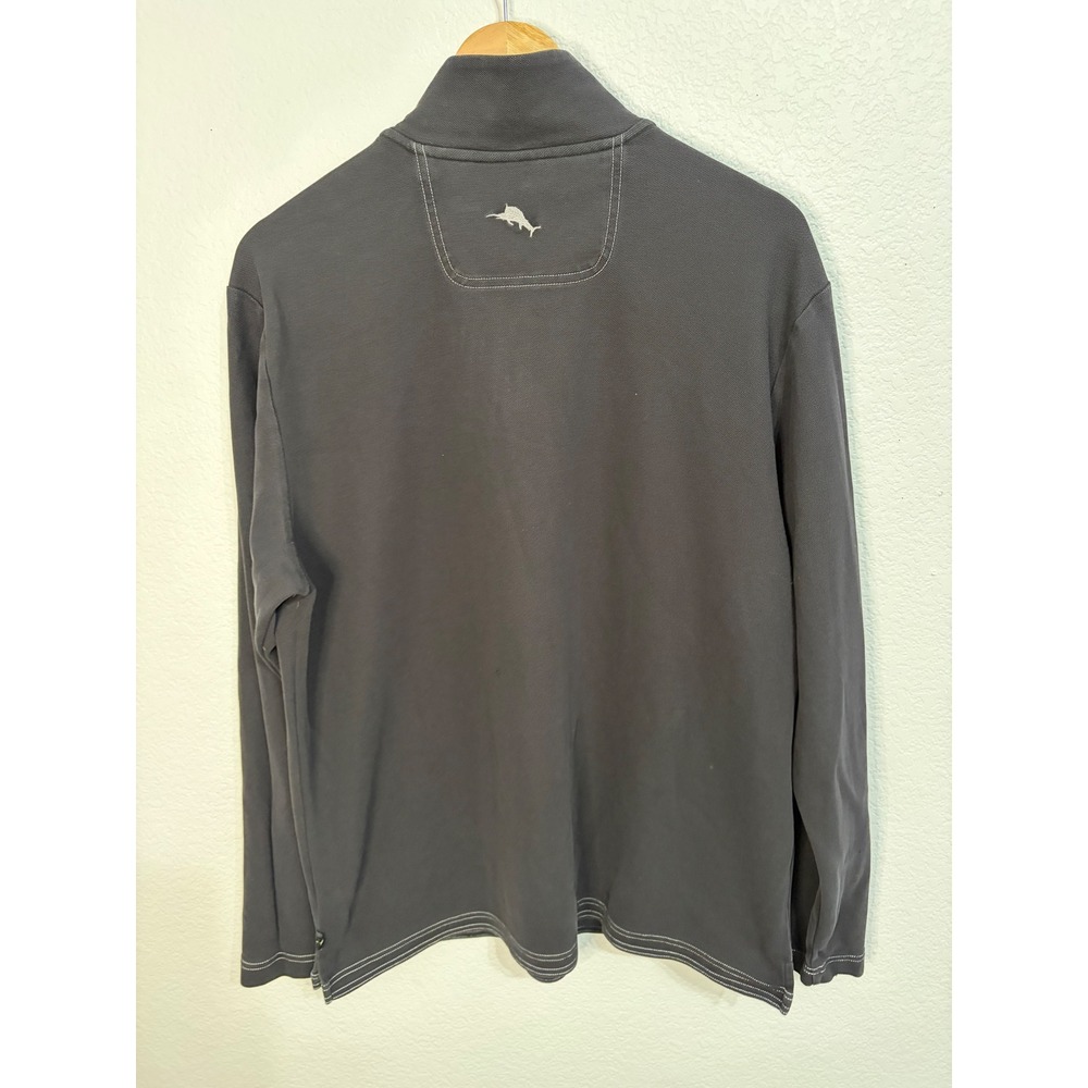 Tommy Bahama TCU Horned Frogs IslandZone 1/4 Zip Pullover Mens Large BlackSupima - Picture 4 of 4